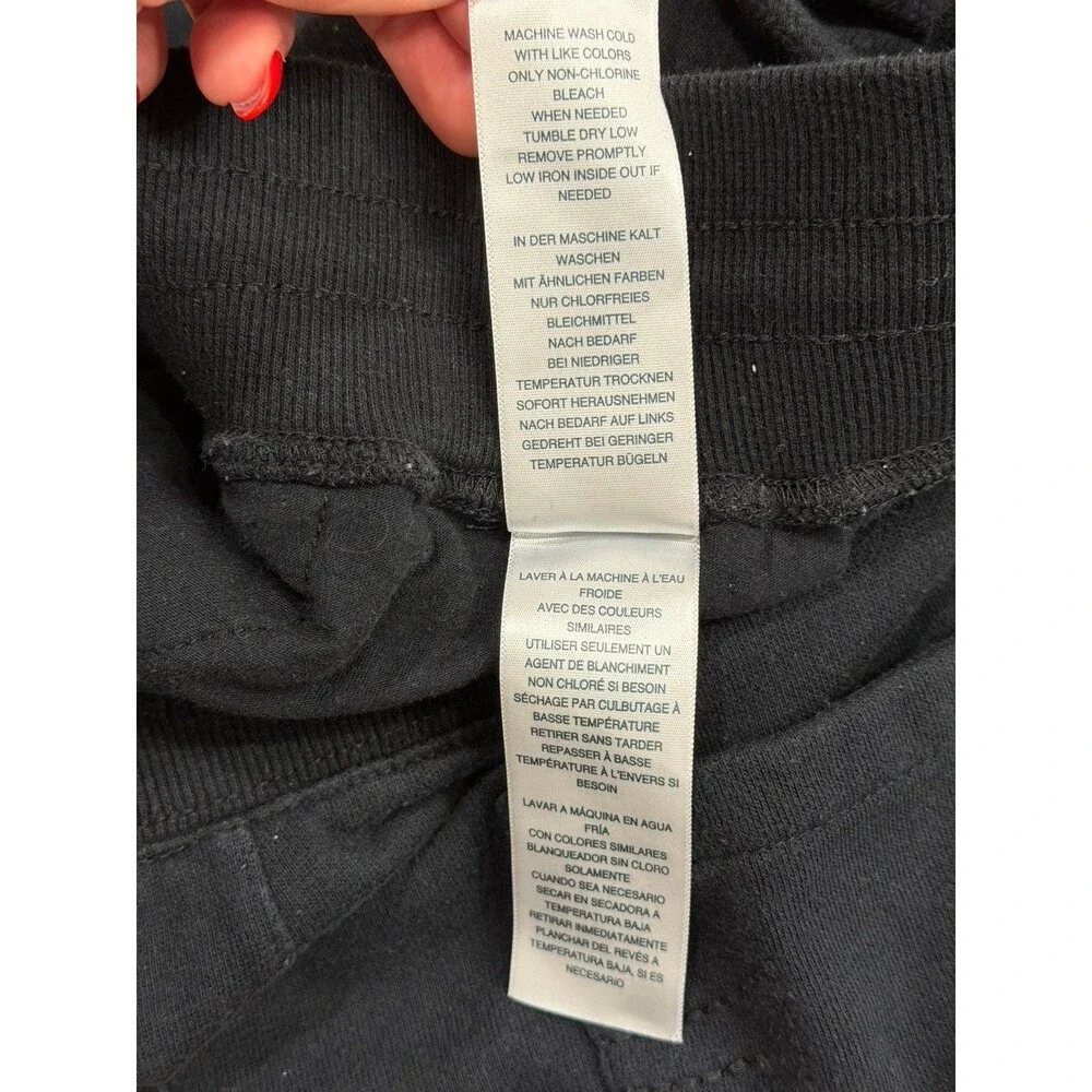 True Religion Men's Relaxed Fit Sweat Shorts Size Large‎ Black Shorts